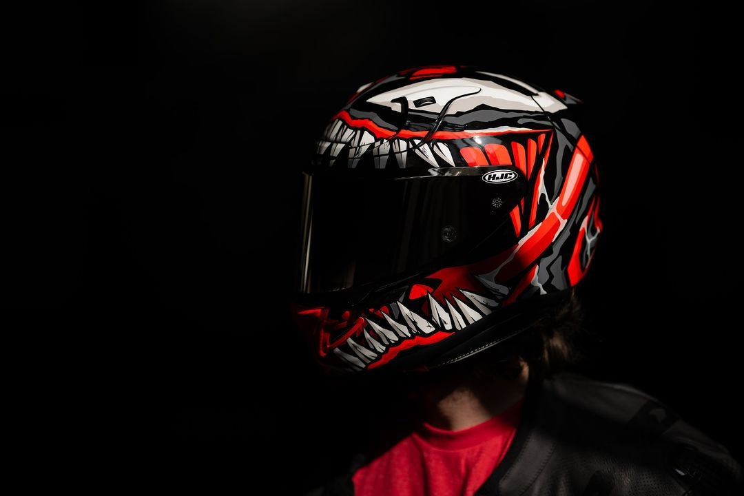 HJC - RPHA12 MAXIMIZED VENOM MARVEL MC1SF - SECURTEX MOTOR S.L (t/a MaximoMoto)