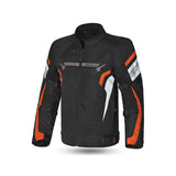 BELA-Chaqueta HighLand Man Negro/Blanco/Naranja - SECURTEX MOTOR S.L (t/a MaximoMoto)