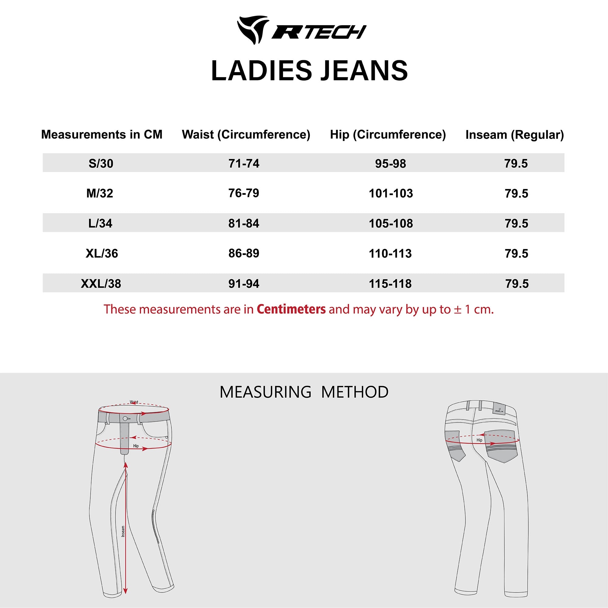 R-TECH - Pantalón Jeans Timmy Lady Gris Vaquero - SECURTEX MOTOR S.L (t/a MaximoMoto)