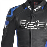BELA - Chaqueta Piel Rocket man Negro/Azul - SECURTEX MOTOR S.L (t/a MaximoMoto)