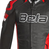 BELA - Chaqueta Piel Rocket man Negro/Rojo - SECURTEX MOTOR S.L (t/a MaximoMoto)