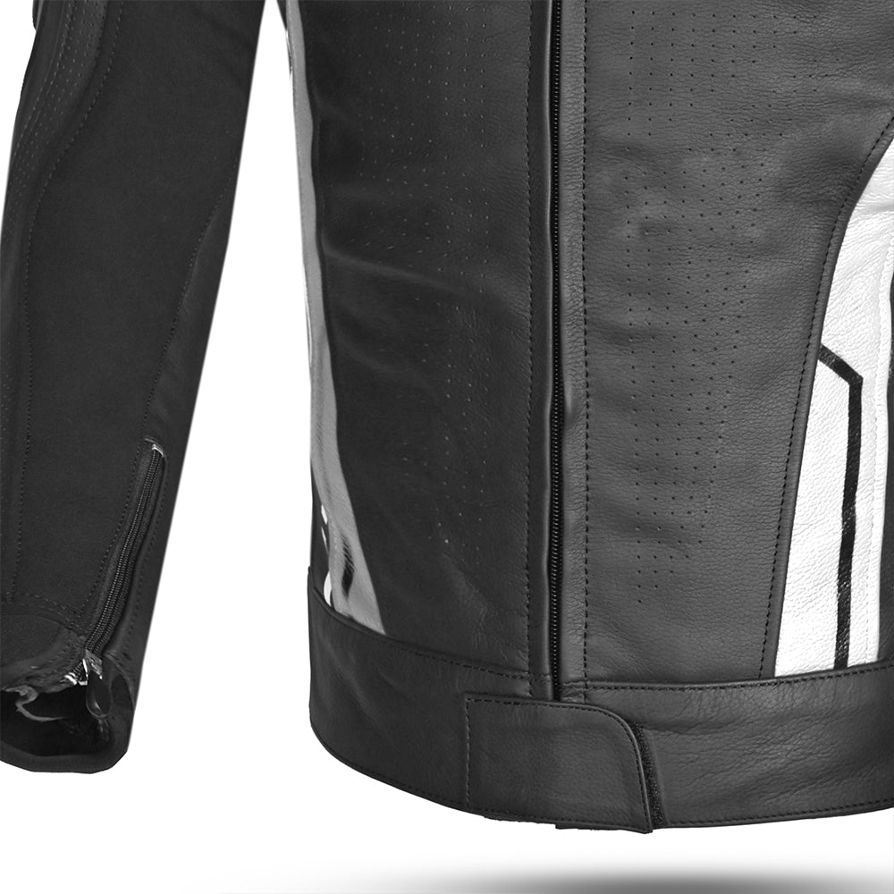 BELA - Chaqueta Piel Rocket man Negro/Blanco - SECURTEX MOTOR S.L (t/a MaximoMoto)