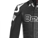 BELA - Chaqueta Piel Rocket man Negro/Blanco - SECURTEX MOTOR S.L (t/a MaximoMoto)