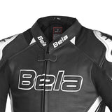 BELA - Chaqueta Piel Rocket man Negro/Blanco - SECURTEX MOTOR S.L (t/a MaximoMoto)