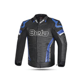 BELA - Chaqueta Piel Rocket man Negro/Azul - SECURTEX MOTOR S.L (t/a MaximoMoto)