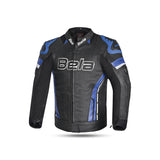 BELA - Chaqueta Piel Rocket man Negro/Azul - SECURTEX MOTOR S.L (t/a MaximoMoto)
