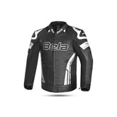 BELA - Chaqueta Piel Rocket man Negro/Blanco - SECURTEX MOTOR S.L (t/a MaximoMoto)
