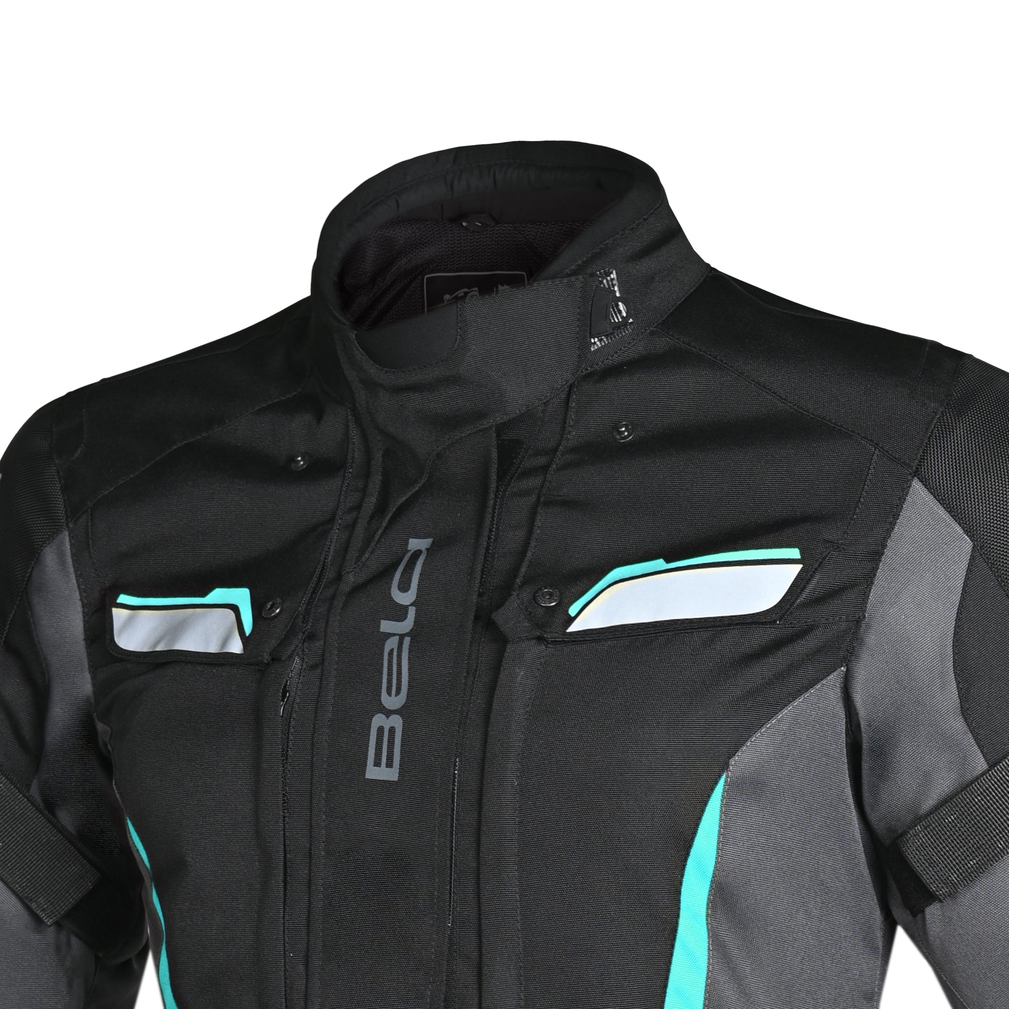 BELA - Chaqueta Textil Hurricane Lady Negro/Turquesa - SECURTEX MOTOR S.L (t/a MaximoMoto)