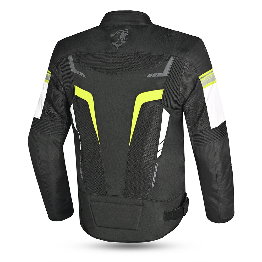 BELA - CHAQUETA TEXTIL SPRINTER NEGRO/AMARILLO FLUOR - SECURTEX MOTOR S.L (t/a MaximoMoto)