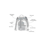 BELA - Chaqueta Textil Onsaker Hielo/Negro/Azul - SECURTEX MOTOR S.L (t/a MaximoMoto)