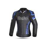 BELA - Chaqueta Piel Rocket lady Negro/Azul - SECURTEX MOTOR S.L (t/a MaximoMoto)