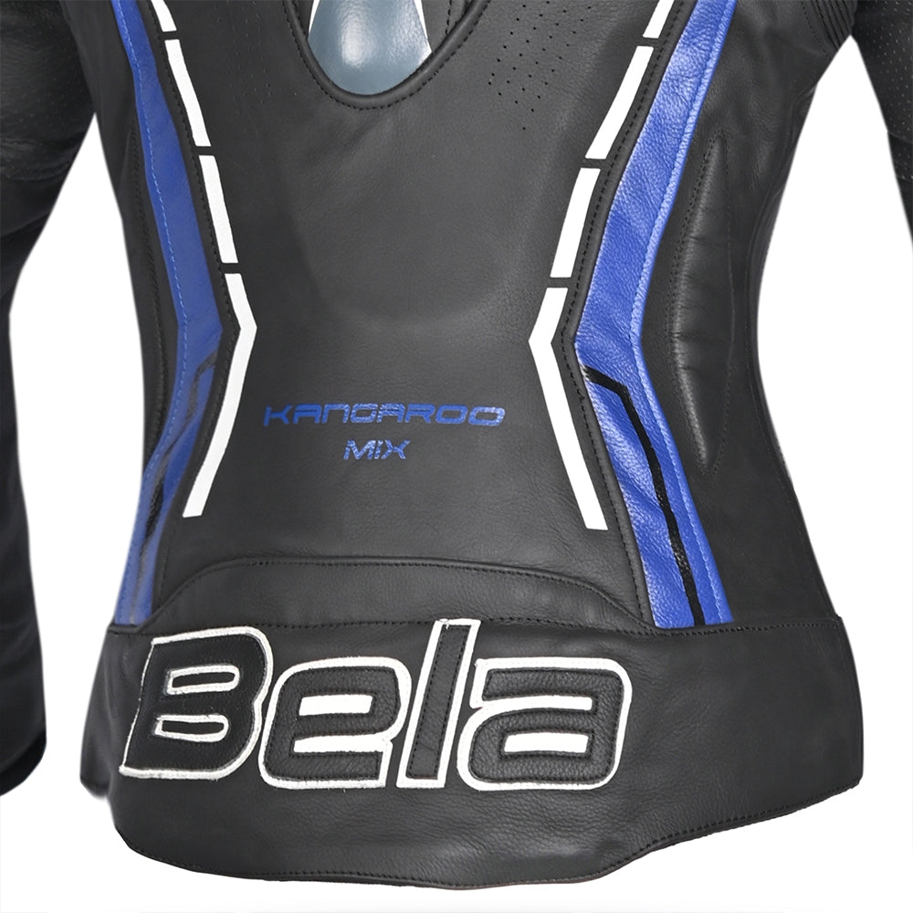 BELA - Chaqueta Piel Rocket lady Negro/Azul - SECURTEX MOTOR S.L (t/a MaximoMoto)