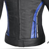 BELA - Chaqueta Piel Rocket lady Negro/Azul - SECURTEX MOTOR S.L (t/a MaximoMoto)