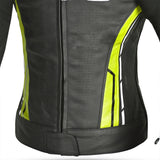 BELA - Chaqueta Piel Rocket lady Negro/Amarillo Fluor - SECURTEX MOTOR S.L (t/a MaximoMoto)