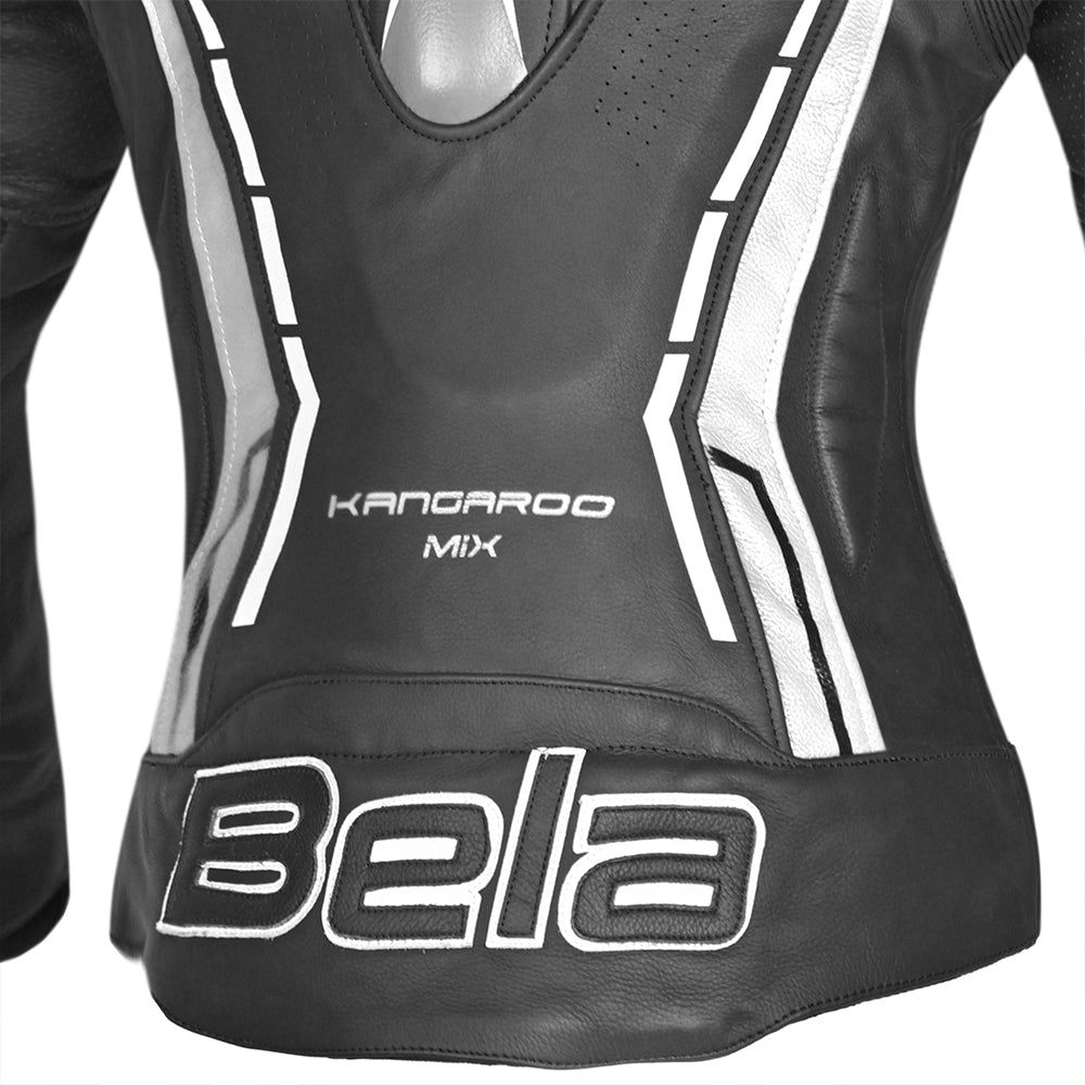 BELA - Chaqueta Piel Rocket lady Negro/Blanco - SECURTEX MOTOR S.L (t/a MaximoMoto)