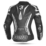 BELA - Chaqueta Piel Rocket lady Negro/Blanco - SECURTEX MOTOR S.L (t/a MaximoMoto)