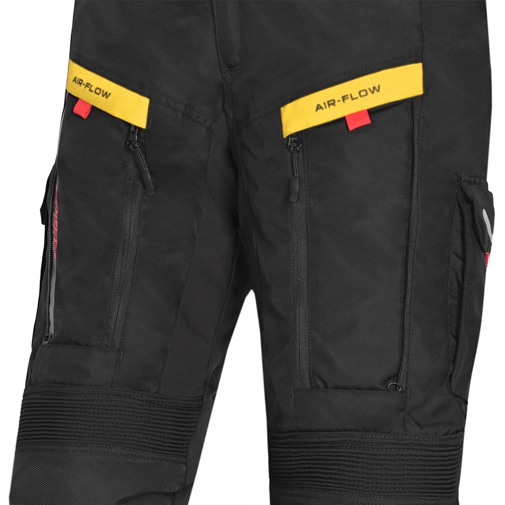 BELA - Pantalón Textil Transformer Negro/Amarillo Fluor - SECURTEX MOTOR S.L (t/a MaximoMoto)