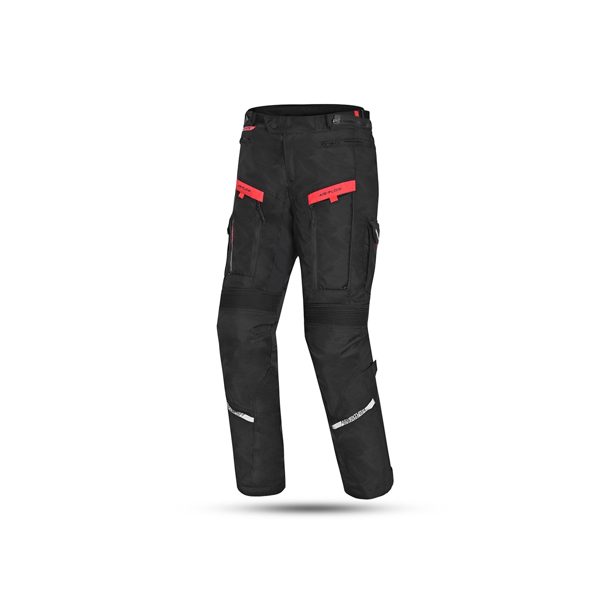 BELA - Pantalón Textil Transformer Negro/Rojo - SECURTEX MOTOR S.L (t/a MaximoMoto)