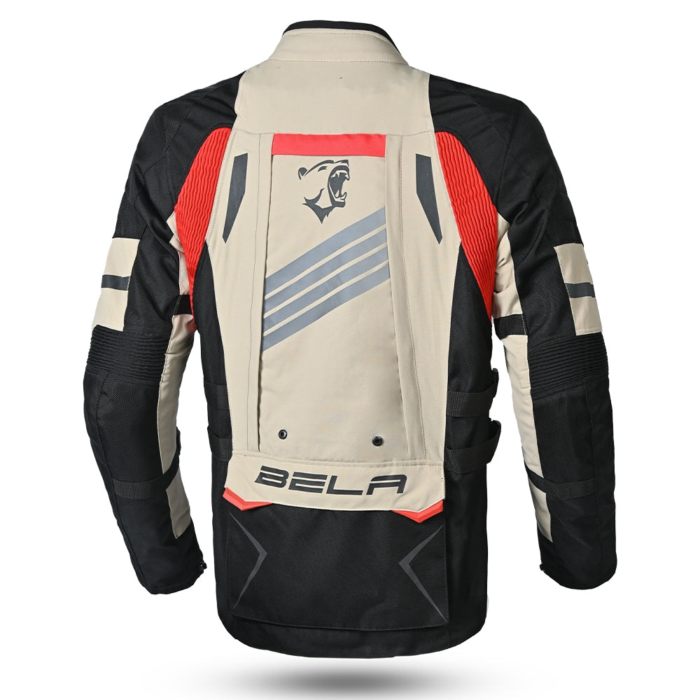 BELA - Chaqueta Textil Hailstorm Crema/Negro/Amarillo - SECURTEX MOTOR S.L (t/a MaximoMoto)