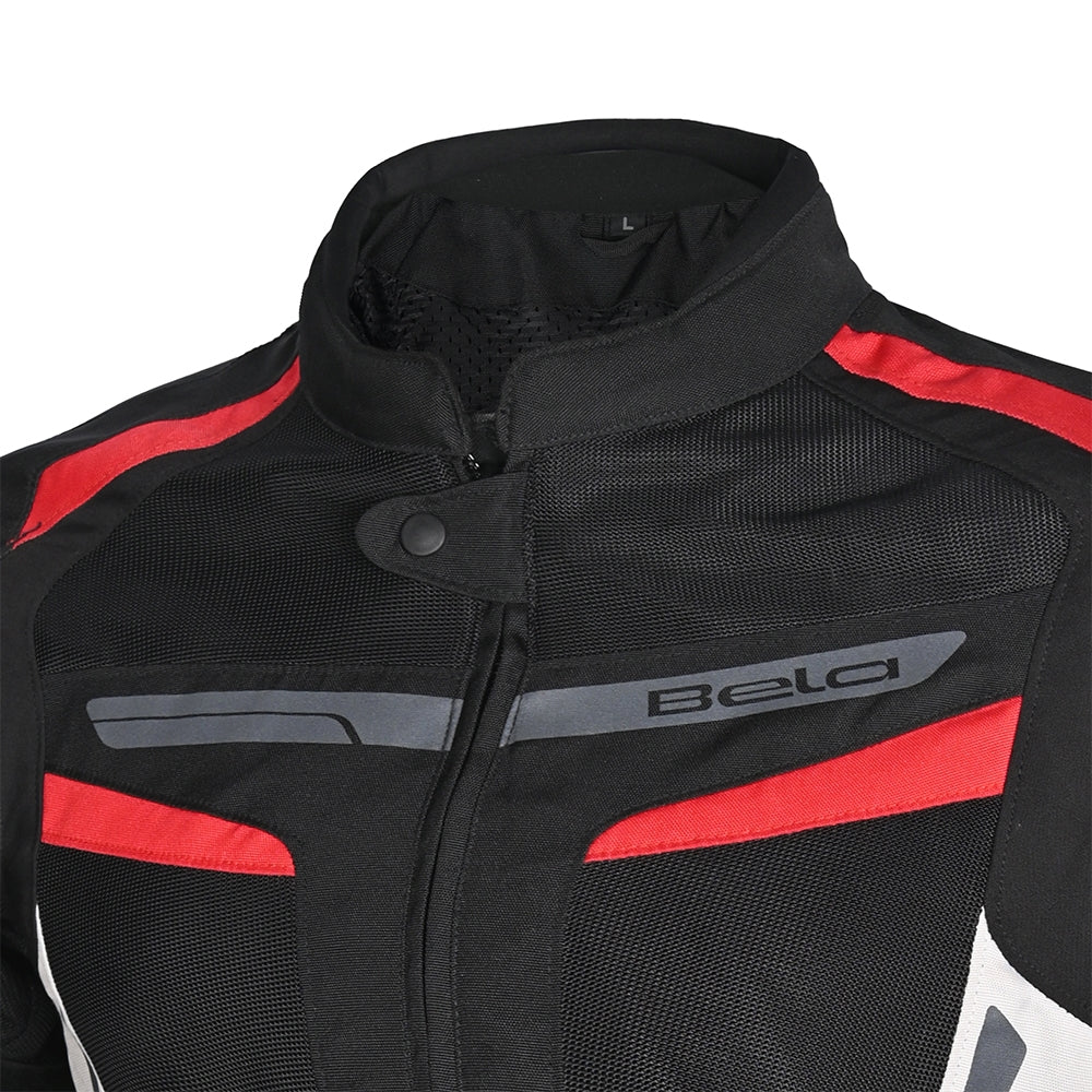 BELA - Chaqueta Textil Sprinter Lady Negro/Hielo/Rojo - SECURTEX MOTOR S.L (t/a MaximoMoto)