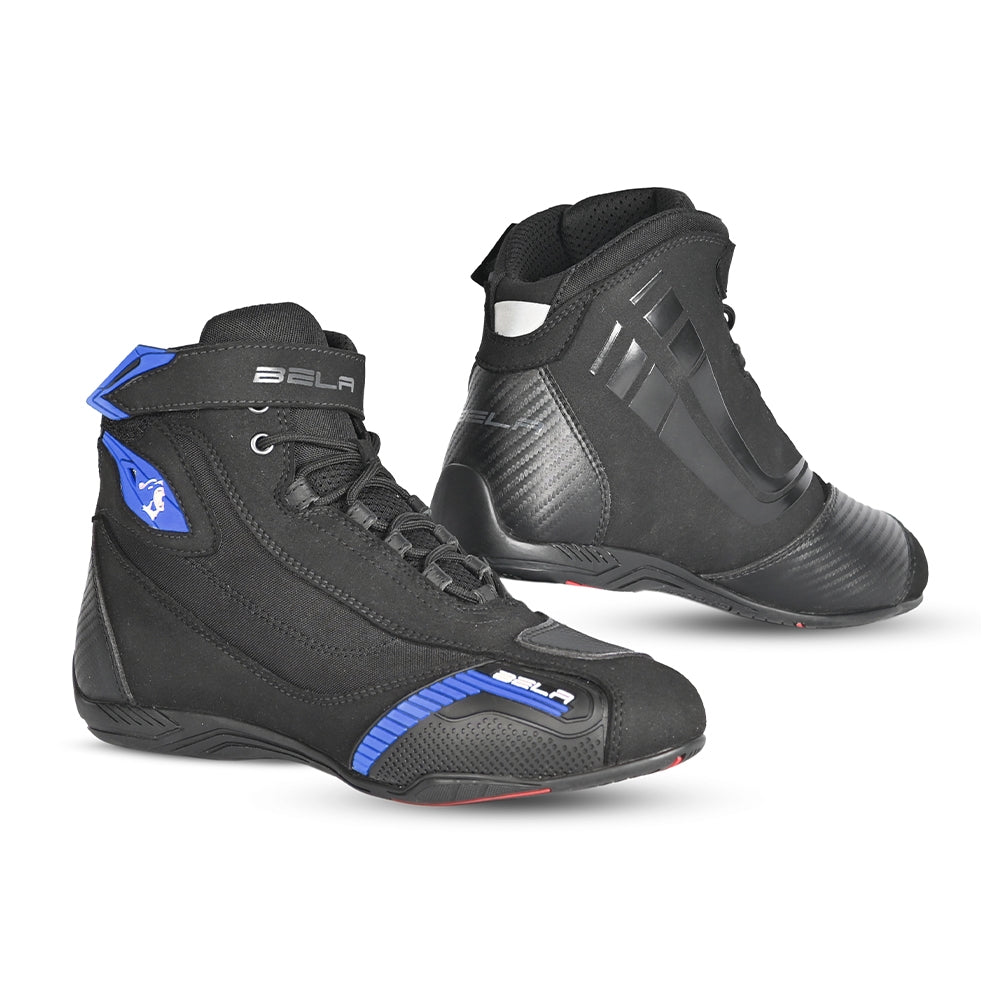 BELA - Botas Piel Kiva Man Negro/Azul - SECURTEX MOTOR S.L (t/a MaximoMoto)