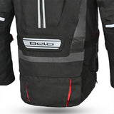 BELA - Chaqueta Textil Crossroad Extreme WP Negro/Antracita/Rojo - SECURTEX MOTOR S.L (t/a MaximoMoto)