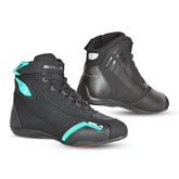 BELA - BOTAS PIEL KIVA LADY NEGRO/TURQUESA - SECURTEX MOTOR S.L (t/a MaximoMoto)