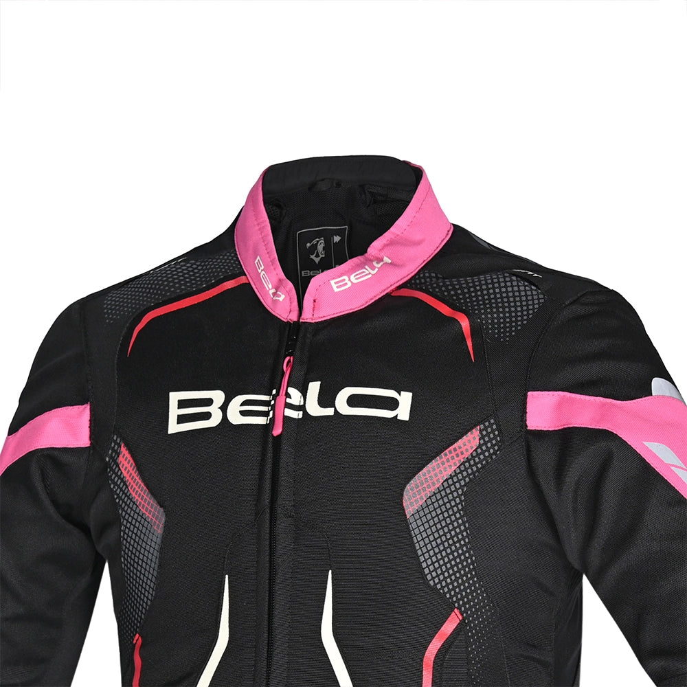 BELA - Chaqueta Textil Star Light Kids Negro/Rosa - SECURTEX MOTOR S.L (t/a MaximoMoto)