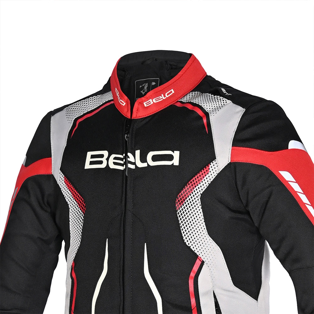 BELA - Chaqueta Textil Star Light Kids Negro/Rojo/Hielo - SECURTEX MOTOR S.L (t/a MaximoMoto)