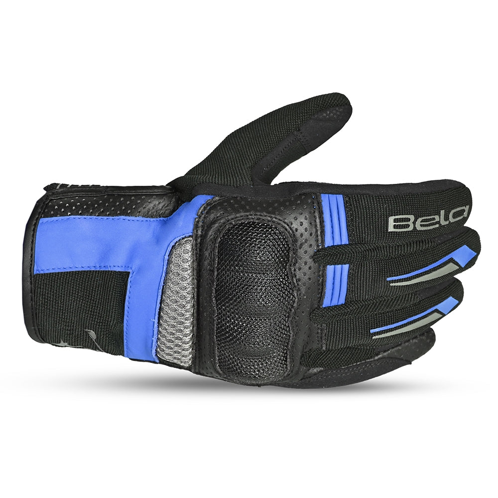 BELA-Guante Textil Hero Man Air Negro/Gris/Azul - SECURTEX MOTOR S.L (t/a MaximoMoto)