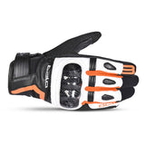 BELA - Guante Piel Air Flow Negro/Naranja - SECURTEX MOTOR S.L (t/a MaximoMoto)
