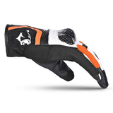 BELA - Guante Piel Air Flow Negro/Naranja - SECURTEX MOTOR S.L (t/a MaximoMoto)