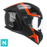 CGM 361X AVENT FIBRA RIDE CASCO INTEGRAL NEGRO ROJO FLOU