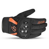 SHUA - Guante Textil SHUA Shot Negro/Naranja-Maximo Moto