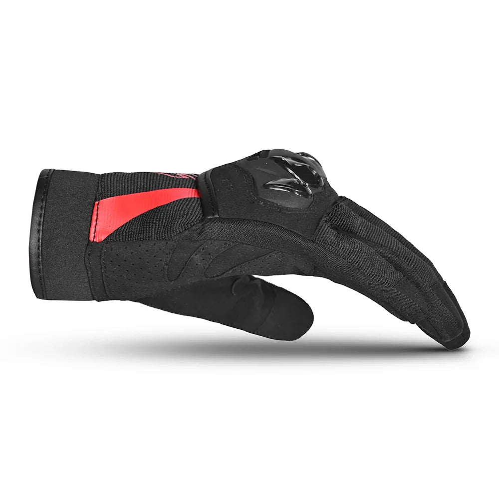 SHUA - GUANTES TEXTIL SHOT LADY NEGRO/ROJO-GUANTES-Maximo Moto