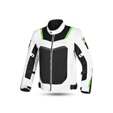 Chaqueta Textil Spiral Mesh Blanco/Negro/Verde - SECURTEX MOTOR S.L (t/a MaximoMoto)