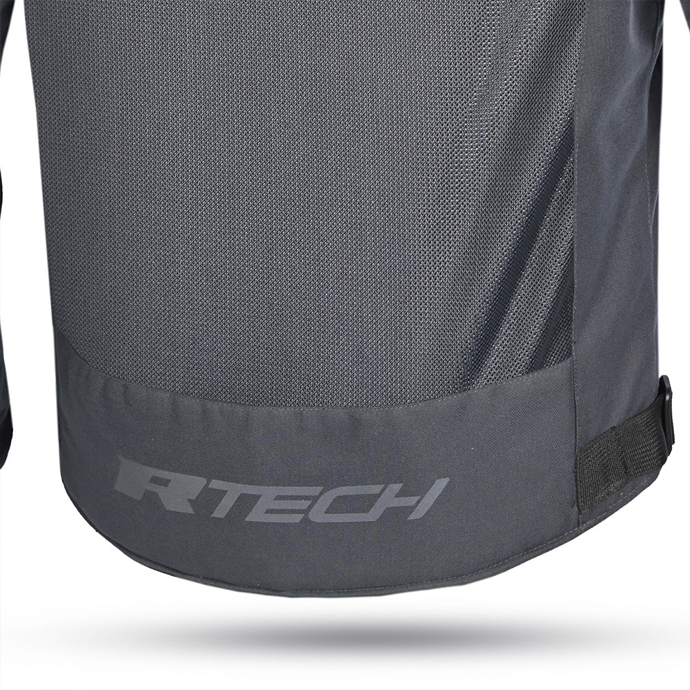 R-TECH - CHAQUETA TEXTIL SPIRAL MESH ANTRACITA/GRIS/VERDE - SECURTEX MOTOR S.L (t/a MaximoMoto)