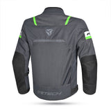 R-TECH - CHAQUETA TEXTIL SPIRAL MESH ANTRACITA/GRIS/VERDE - SECURTEX MOTOR S.L (t/a MaximoMoto)