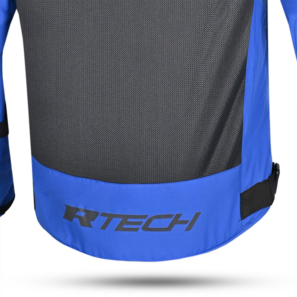 R-TECH - CHAQUETA TEXTIL SPIRAL MESH AZUL/GRIS/VERDE - SECURTEX MOTOR S.L (t/a MaximoMoto)