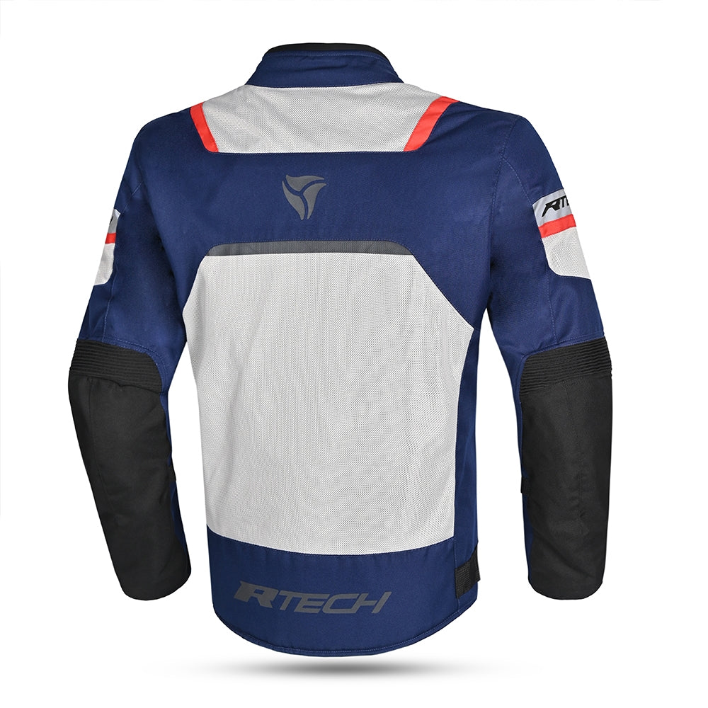 Chaqueta Textil Spiral Mesh Azul/Hielo/Rojo - SECURTEX MOTOR S.L (t/a MaximoMoto)