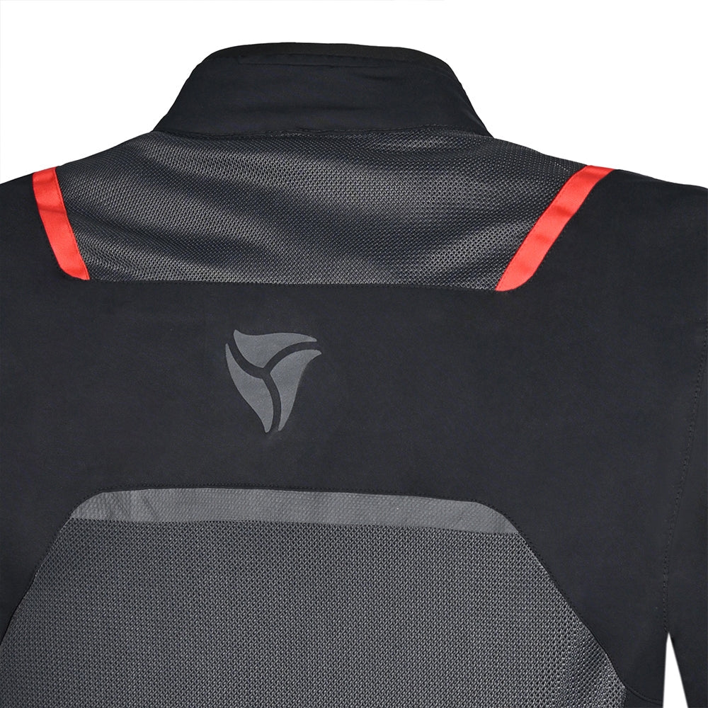 R-TECH - CHAQUETA TEXTIL SPIRAL MESH NEGRO/GRIS/ VERDE FLUOR - SECURTEX MOTOR S.L (t/a MaximoMoto)