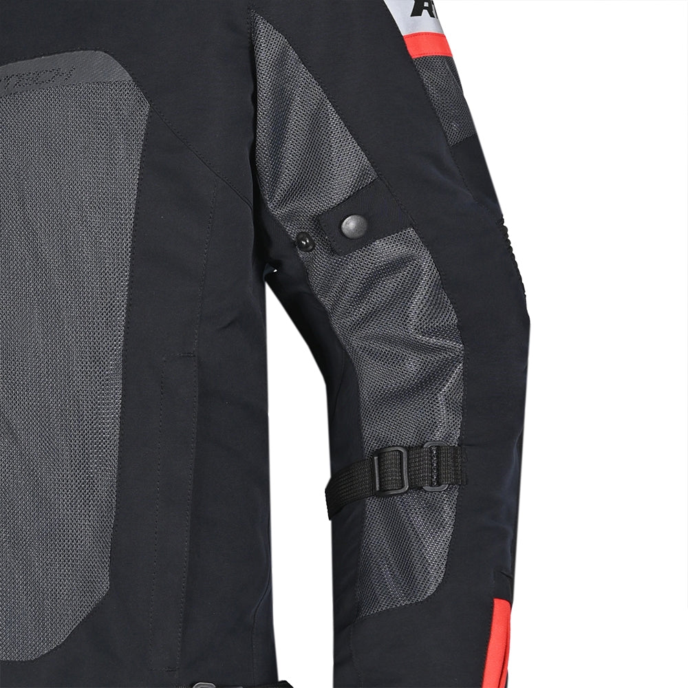 R-TECH - CHAQUETA TEXTIL SPIRAL MESH NEGRO/GRIS/ VERDE FLUOR - SECURTEX MOTOR S.L (t/a MaximoMoto)
