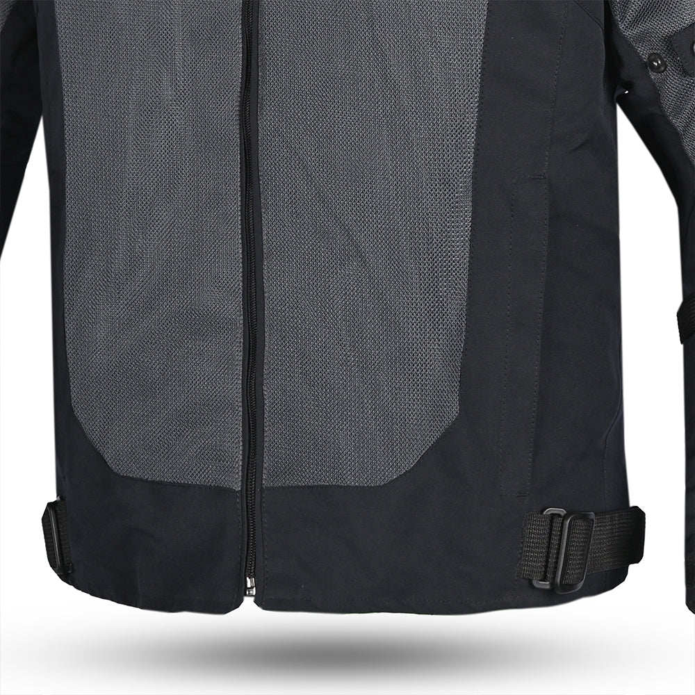 R-TECH - CHAQUETA TEXTIL SPIRAL MESH NEGRO/GRIS/ VERDE FLUOR - SECURTEX MOTOR S.L (t/a MaximoMoto)