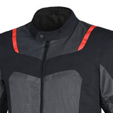 R-TECH - CHAQUETA TEXTIL SPIRAL MESH NEGRO/GRIS/ VERDE FLUOR - SECURTEX MOTOR S.L (t/a MaximoMoto)