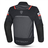 R-TECH - CHAQUETA TEXTIL SPIRAL MESH NEGRO/GRIS/ VERDE FLUOR - SECURTEX MOTOR S.L (t/a MaximoMoto)