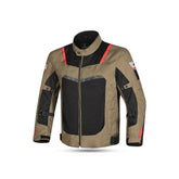 Chaqueta Textil Spiral Mesh Beig/Negro/Rojo - SECURTEX MOTOR S.L (t/a MaximoMoto)