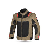 Chaqueta Textil Spiral Mesh Beig/Negro/Rojo - SECURTEX MOTOR S.L (t/a MaximoMoto)