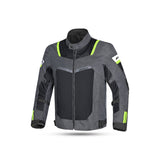 Chaqueta Textil Spiral Mesh Gris Oscuro/Negro/Verde - SECURTEX MOTOR S.L (t/a MaximoMoto)