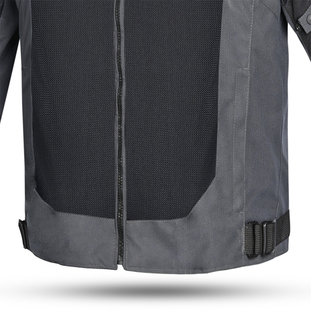 Chaqueta Textil Spiral Mesh Gris Oscuro/Negro/Verde - SECURTEX MOTOR S.L (t/a MaximoMoto)