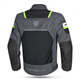 Chaqueta Textil Spiral Mesh Gris Oscuro/Negro/Verde - SECURTEX MOTOR S.L (t/a MaximoMoto)
